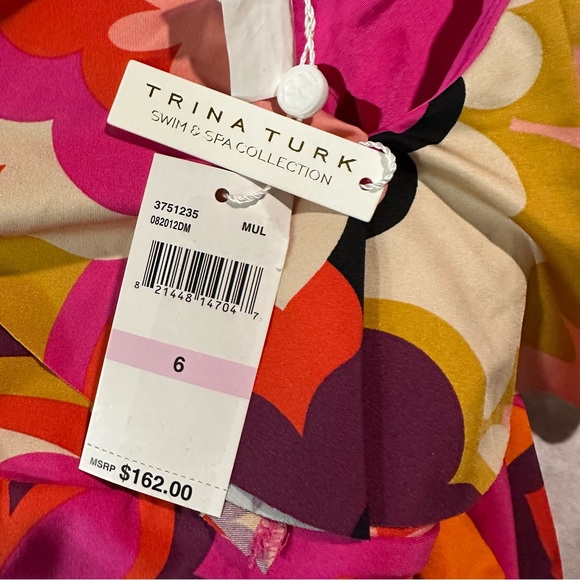 NWT TRINA TURK Fan Faire Plunge One Piece Swimsu - Picture 15 of 15